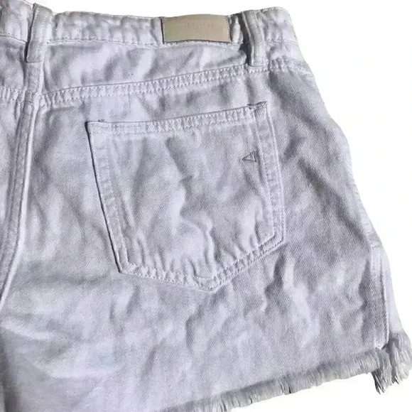 HIDDEN WHITE HIGH WAIST FRAYED HEM R  CUTOFF SHORTS SIZE MEDIUM - Picture 7 of 13